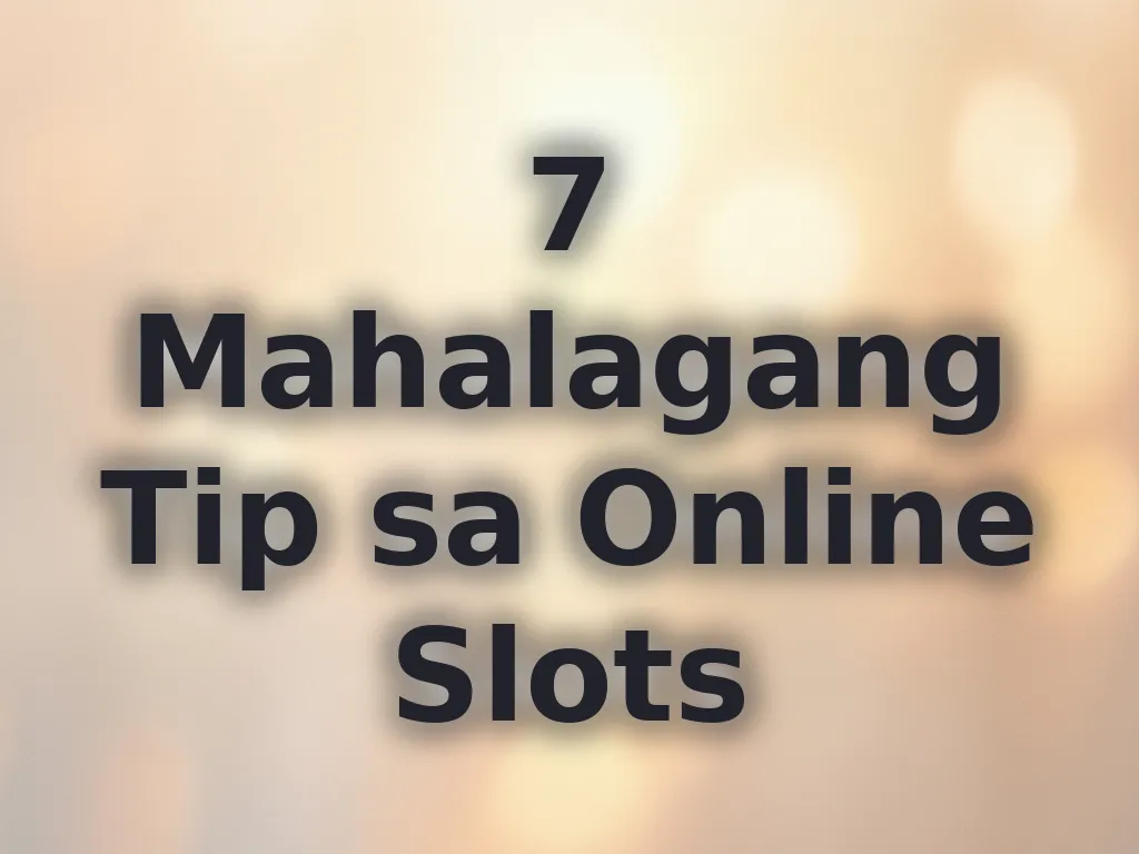 Tip sa Online Slots